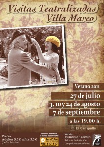 Cartel Visitas Teatralizadas a Villa Marco, El Campello