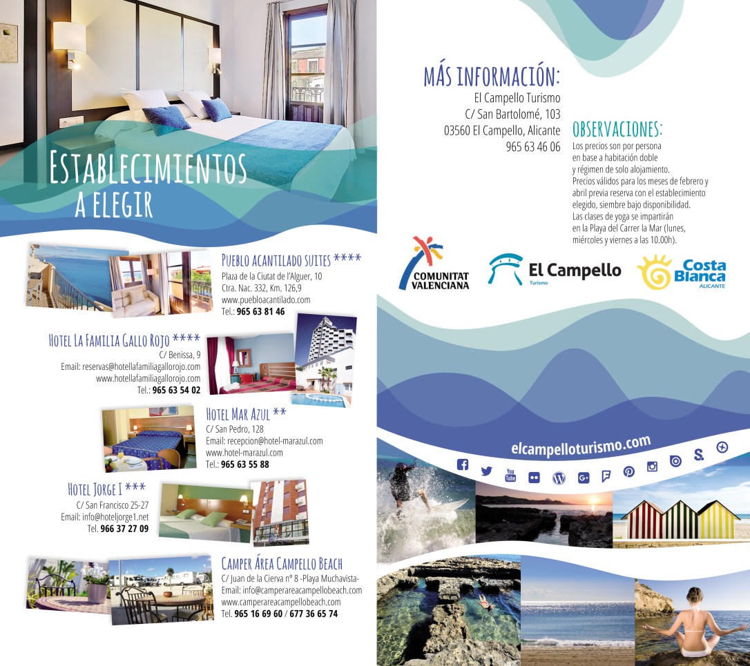 Campello Escapadas febrero - abril 2016 Alojamientos 