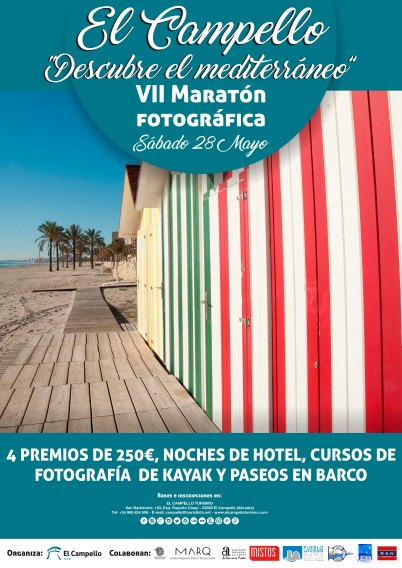 Cartel VII Maratón Fotográfica El Campello Descubre el Mediterráneo