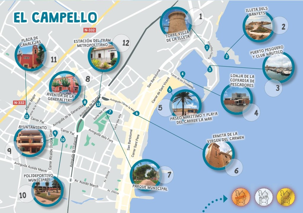Mapa Marco Topo El Campello